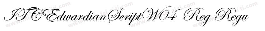 ITCEdwardianScriptW04-Reg Regular字体转换